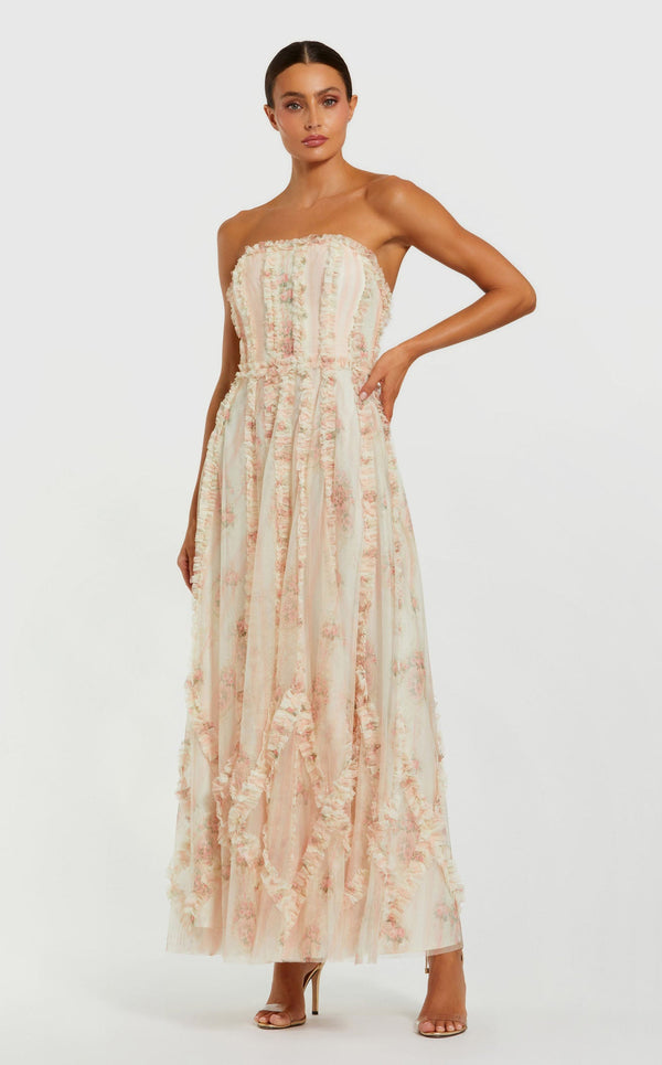 Mac Duggal 8308 Ivory Multi
