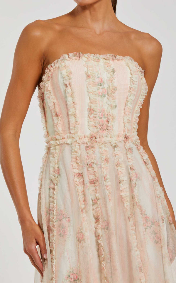 Mac Duggal 8308 Ivory Multi