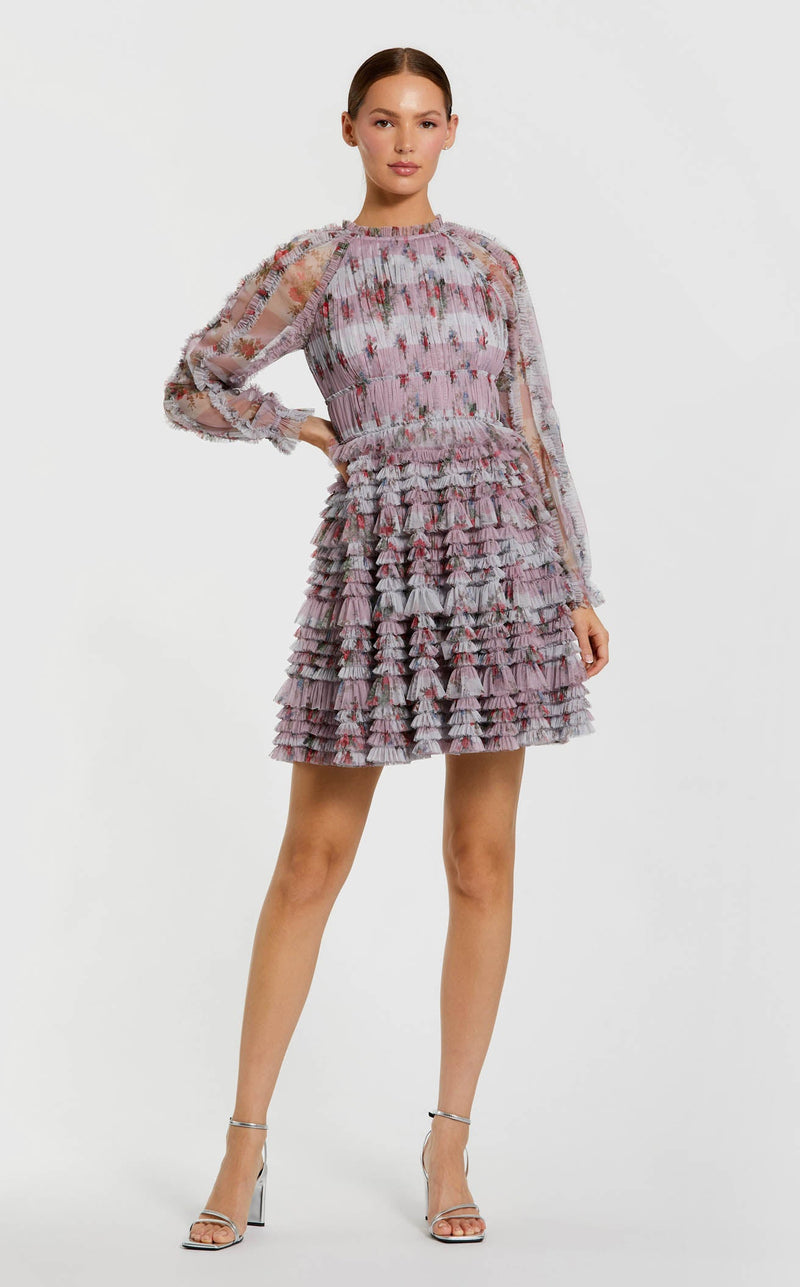 Mac Duggal 8328 Purple Multi