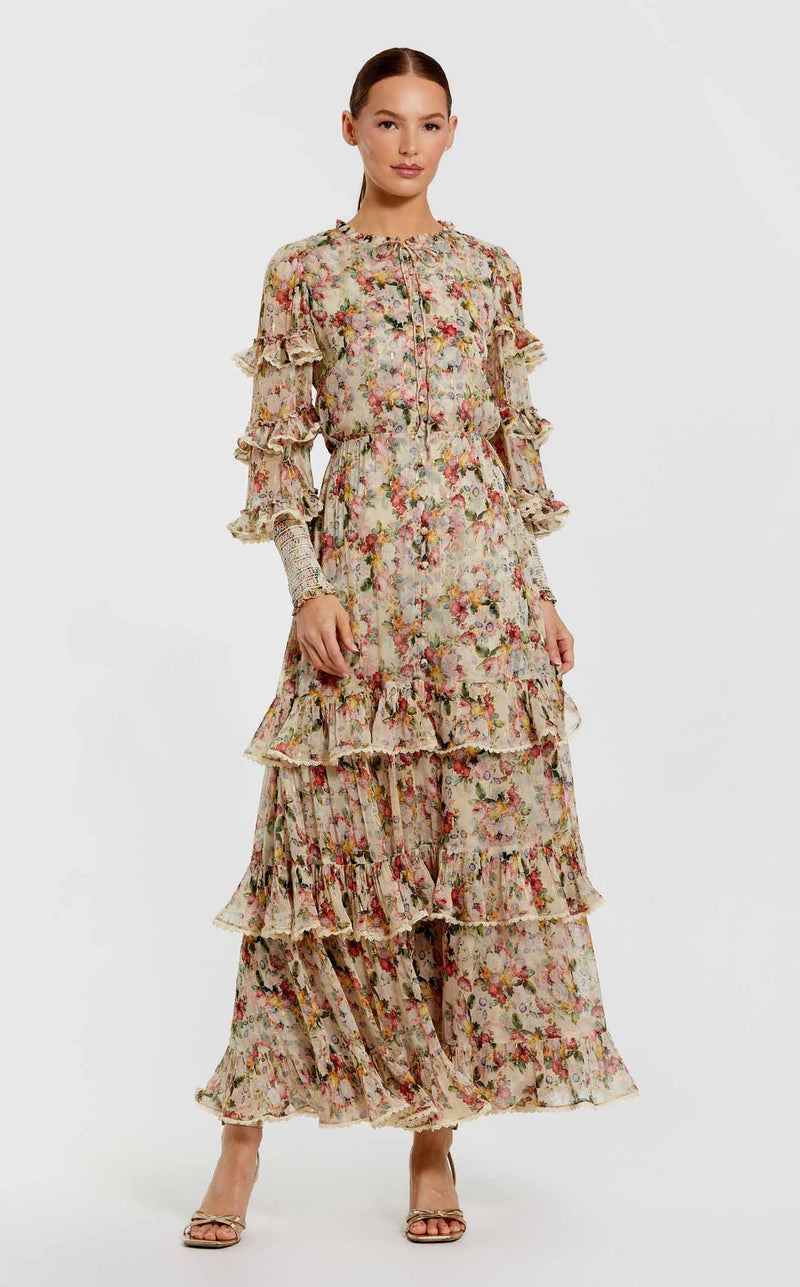 Mac Duggal 8334 Yellow Multi