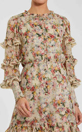 Mac Duggal 8334 Yellow Multi