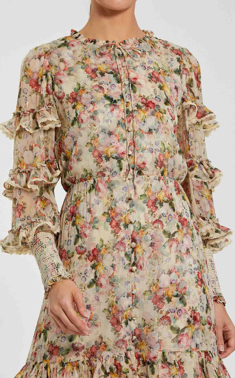 Mac Duggal 8334 Yellow Multi