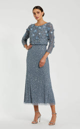 Mac Duggal 9373 Slate-Blue