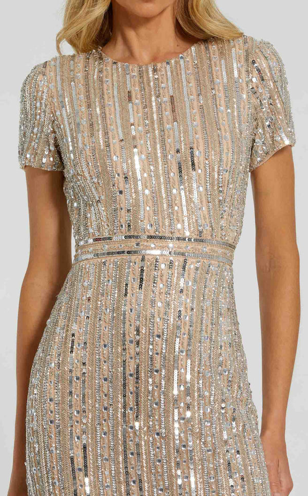 Mac Duggal 93829 Nude