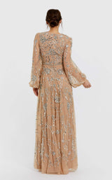 Mac Duggal 94072 Nude/Silver