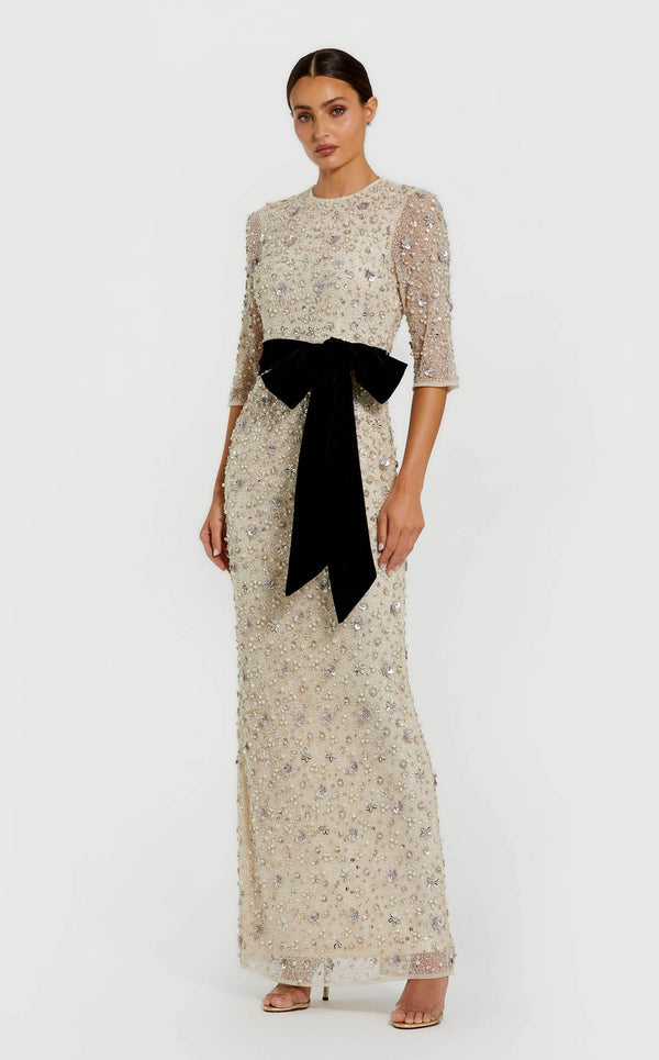 Mac Duggal 94166 Oyster-Black