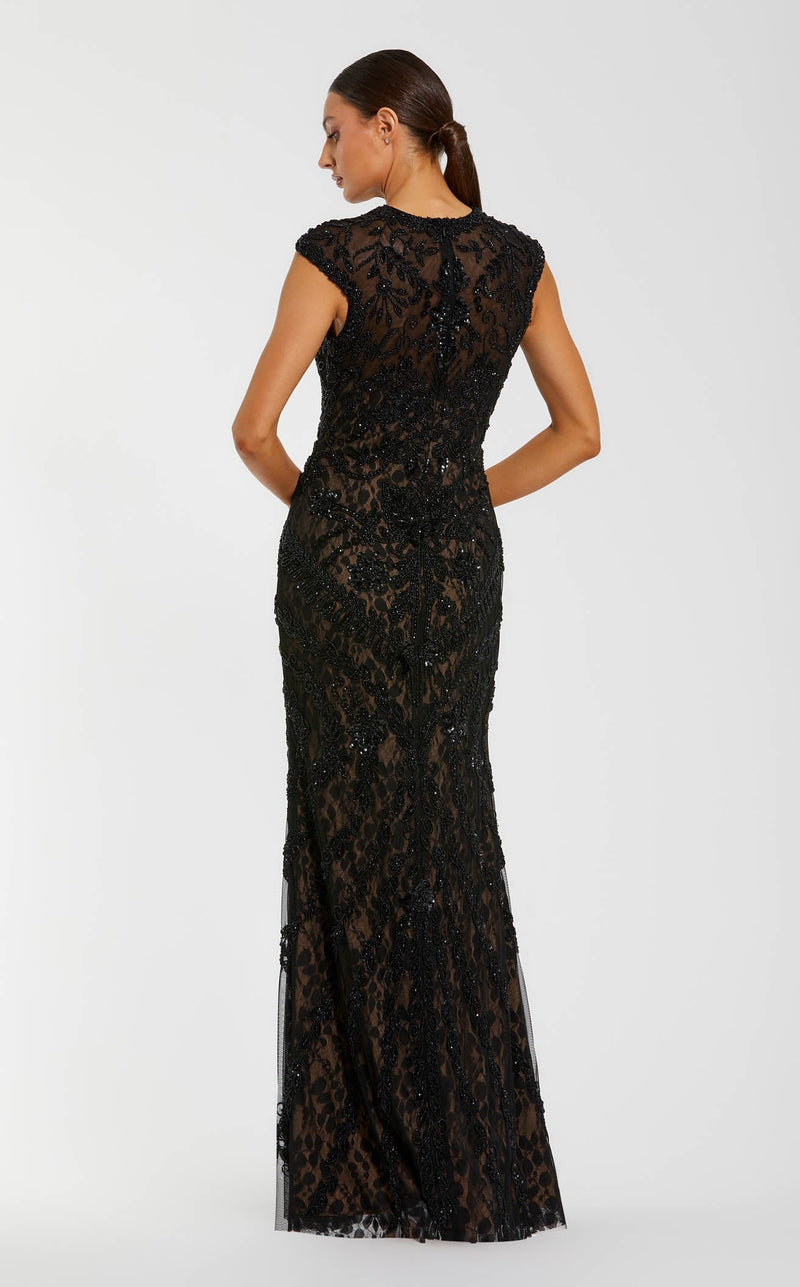 Mac Duggal 94276 Black-Nude