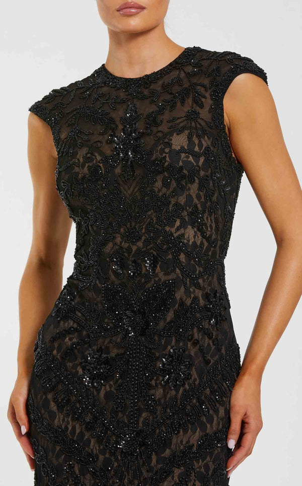 Mac Duggal 94276 Black-Nude