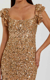 Mac Duggal 94279 Gold/Nude