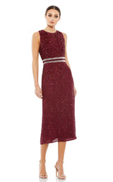 Mac Duggal A10509 Burgundy