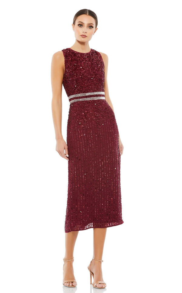 Mac Duggal A10509 Burgundy