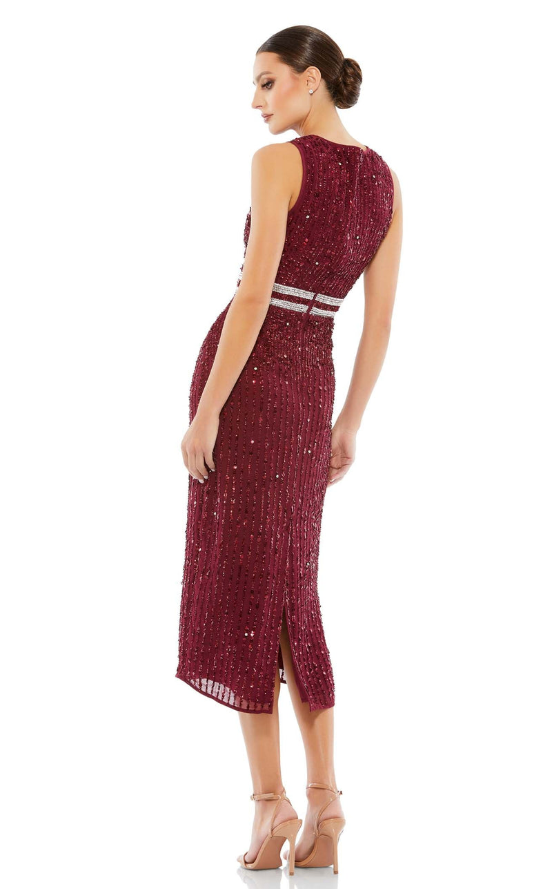 Mac Duggal A10509 Burgundy