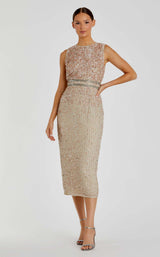 Mac Duggal A10509 Nude
