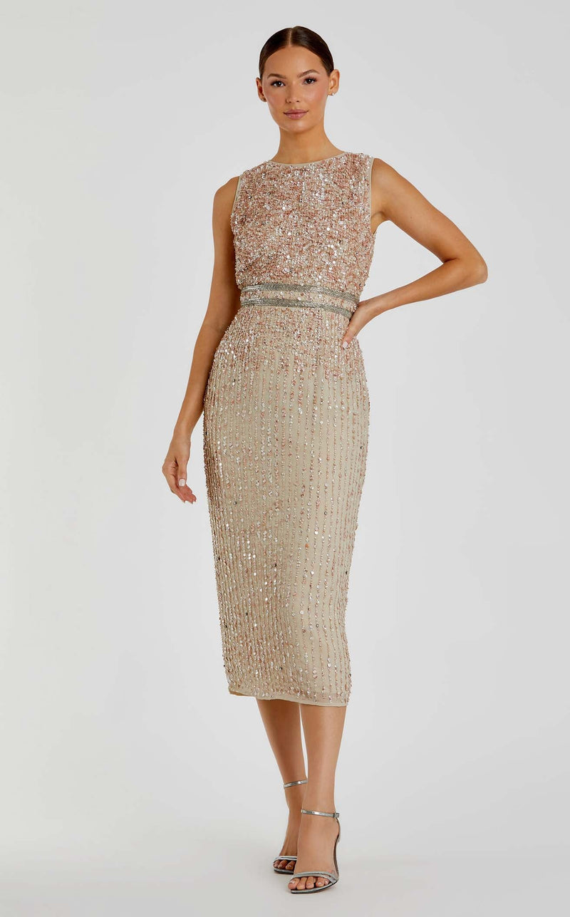 Mac Duggal A10509 Nude