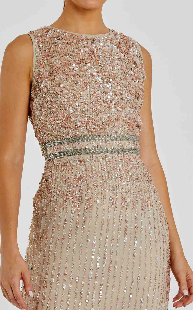 Mac Duggal A10509 Nude