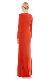 Mac Duggal A55708 Brick-Red