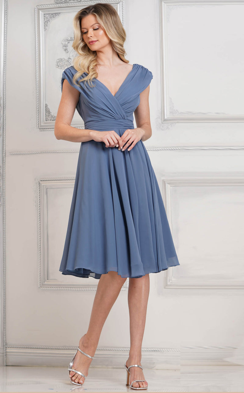 Marsoni M251S Women's Formal Evening & Wedding Guest Dress - Slate Blue Marsoni M251S Women's Formal Evening & Wedding Guest Dress - Slate Blue