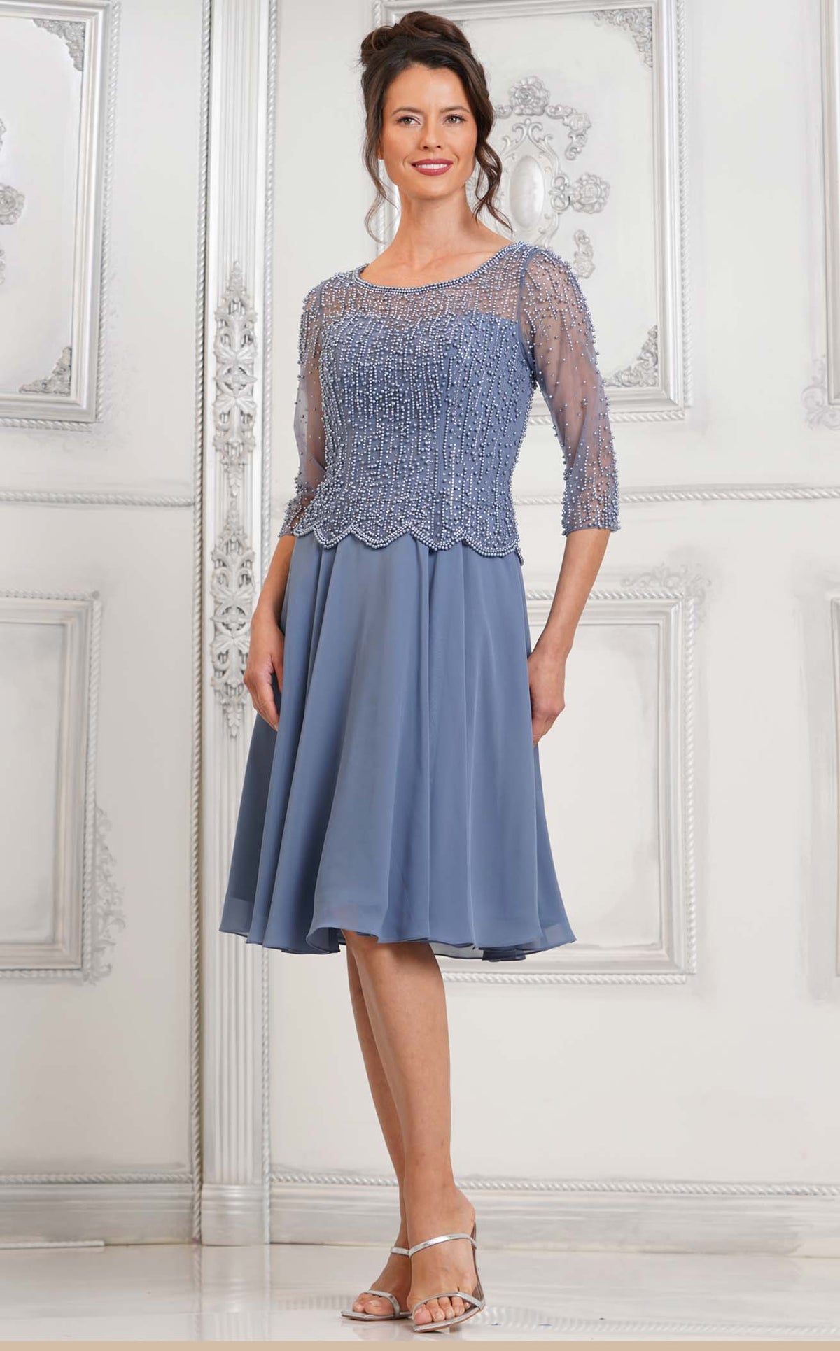 Marsoni M312S Prom Dress - Slate Blue
