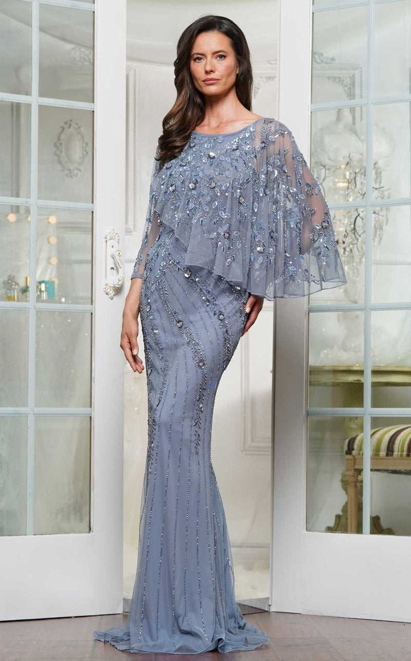 Marsoni MV1343 Prom Dress - Slate Blue | NewYorkDress Marsoni MV1343 Prom Dress - Slate Blue | NewYorkDress
