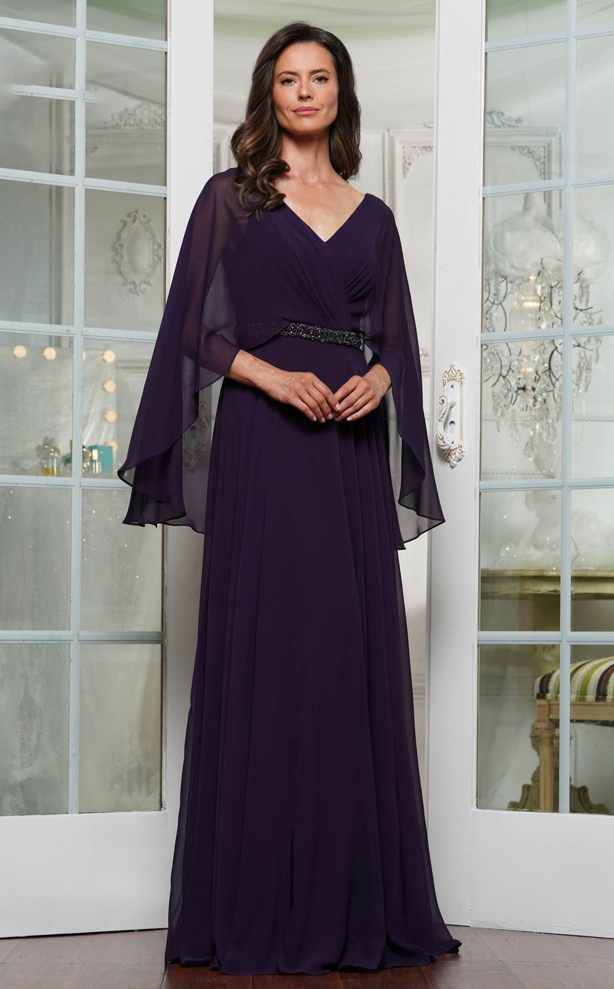 green emerald velvet dress Minda Long Dress main image 0