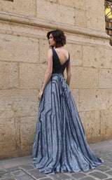 Modessa Couture M19078 Navy Blue