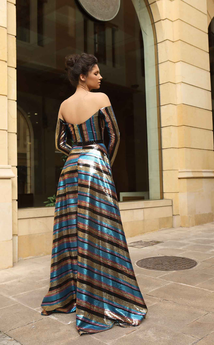 Modessa Couture M19111 Multi-Color