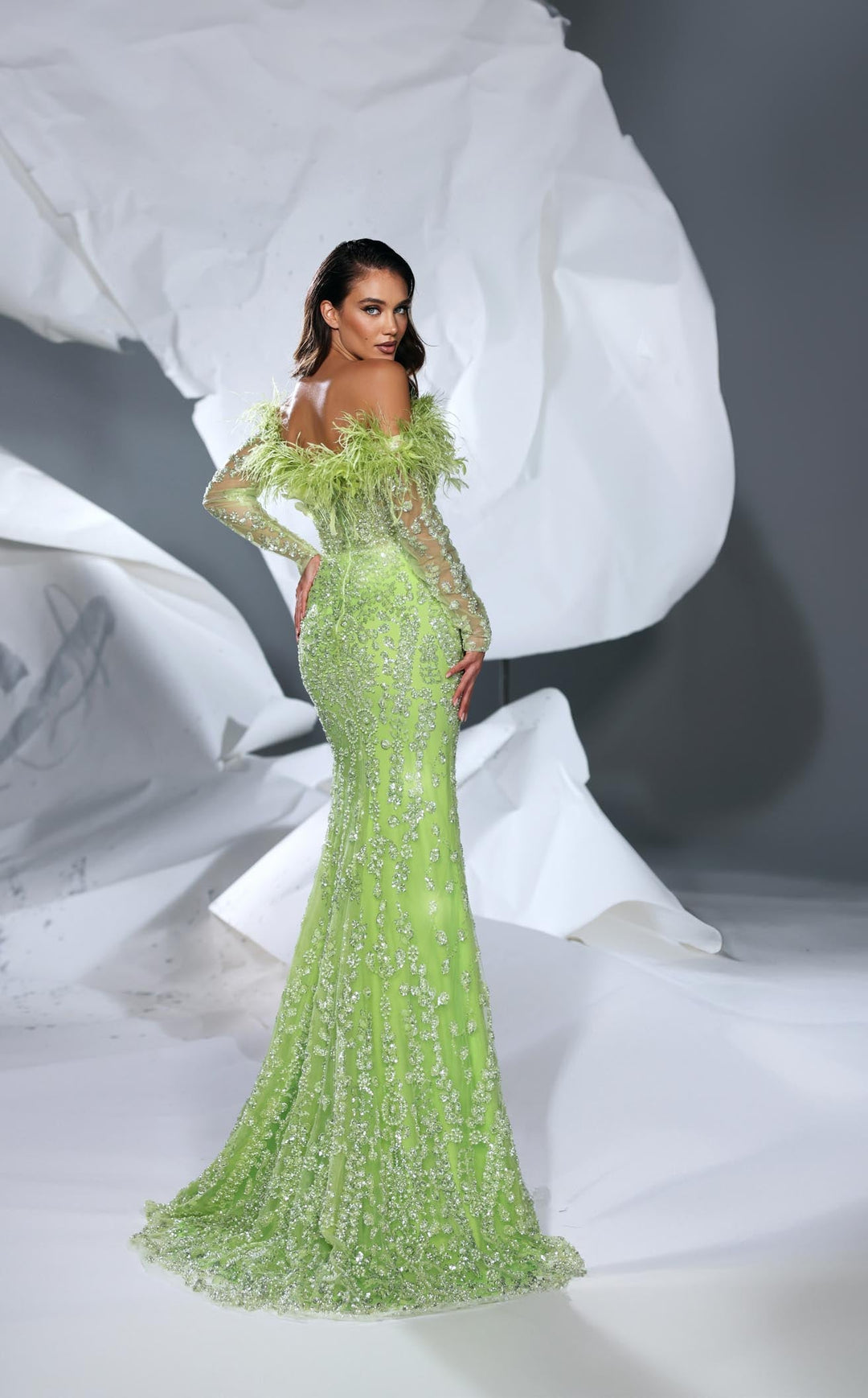 Modessa Couture M24605 Lime Green