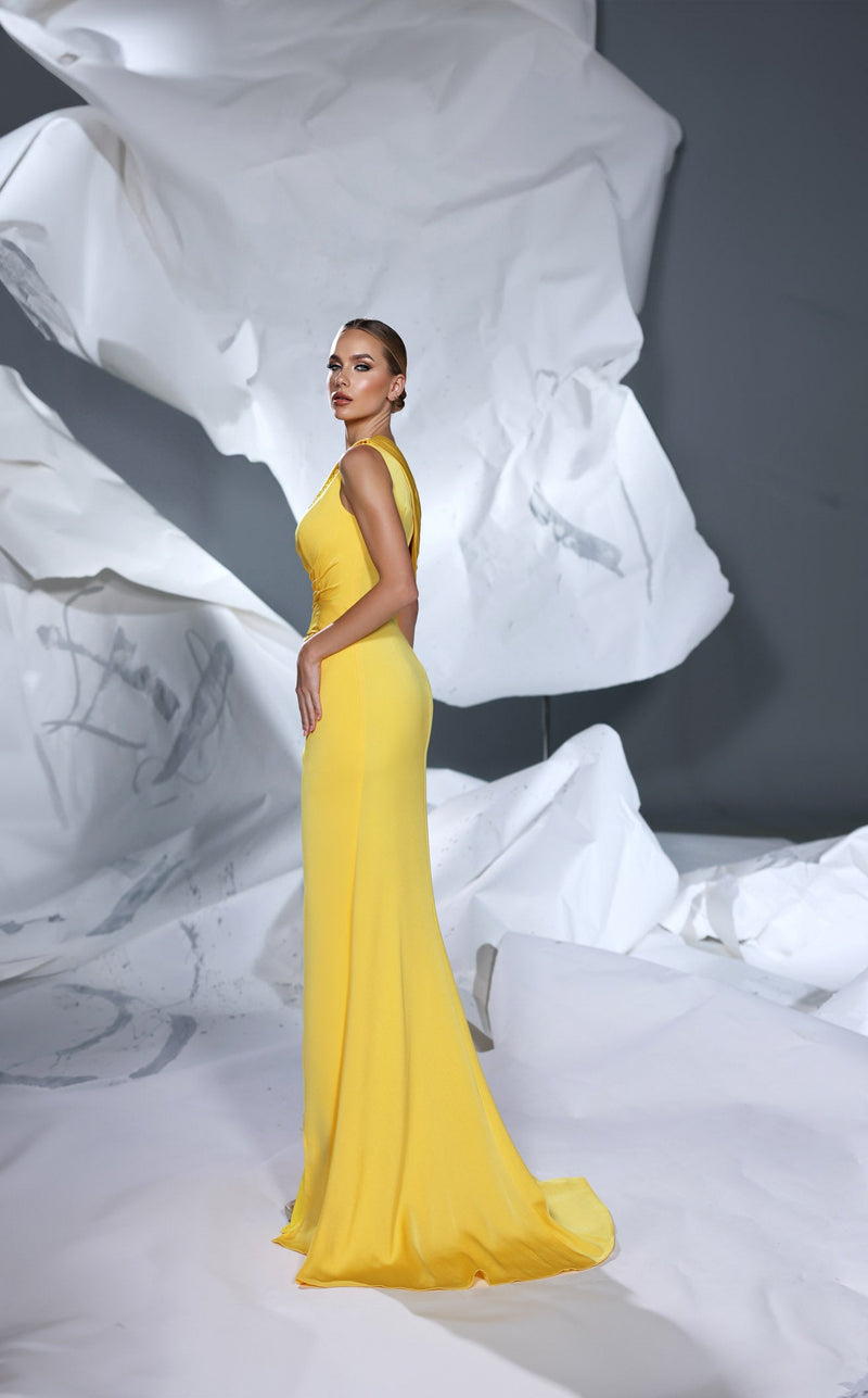 Modessa Couture M24621 Yellow