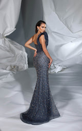 Modessa Couture M24632 Navy/Gold