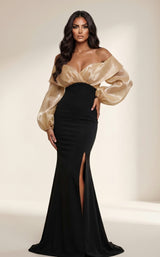 Modessa Couture M26703 Black/Gold