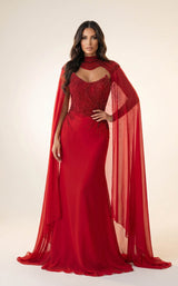 Modessa Couture MO26705 Maroon