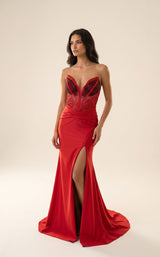 Modessa Couture M26721 Red/Black