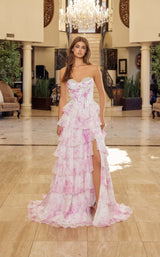 Nox Anabel A1752 Fuchsia Print