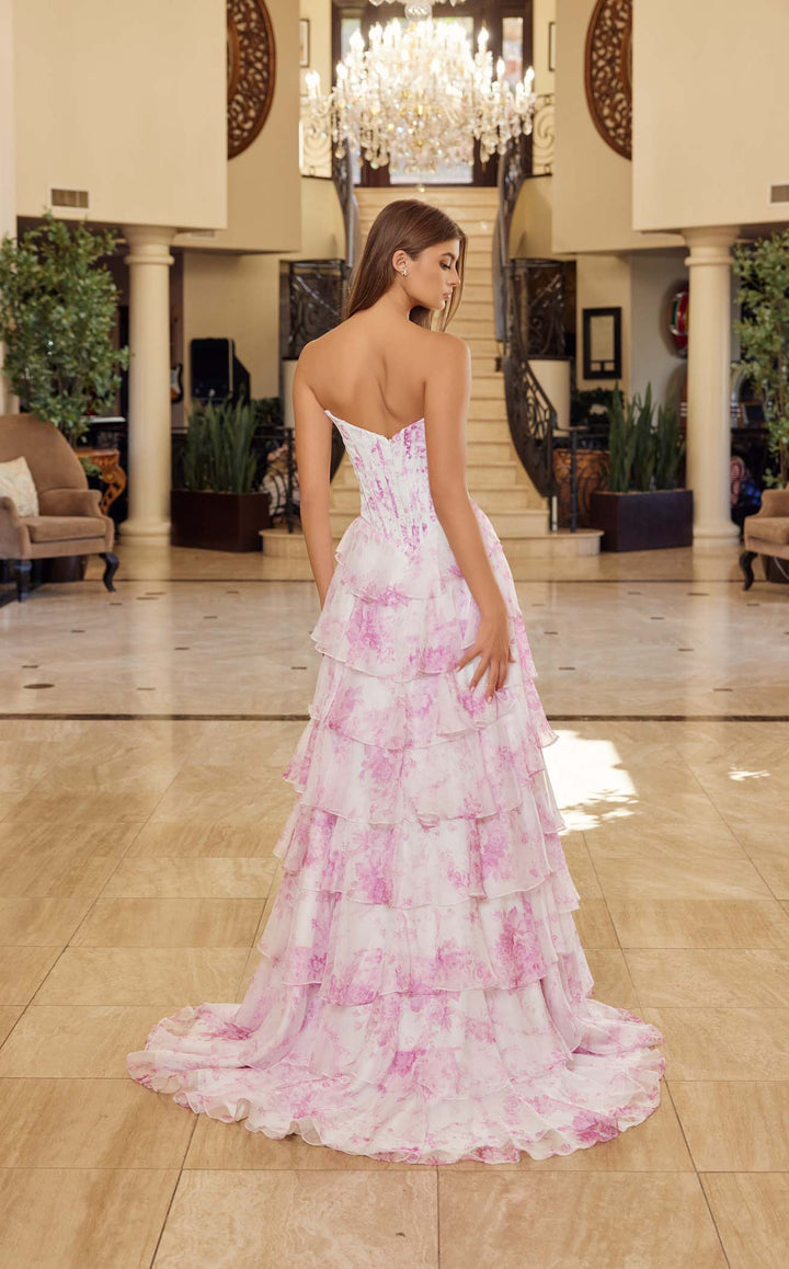 Nox Anabel A1752 Fuchsia Print