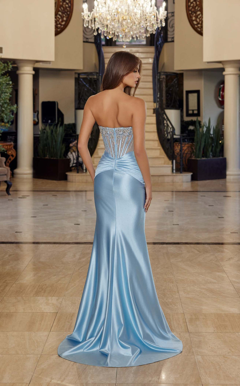 Nox Anabel R1820 Women's Formal Evening & Wedding Guest Dress - Light Blue