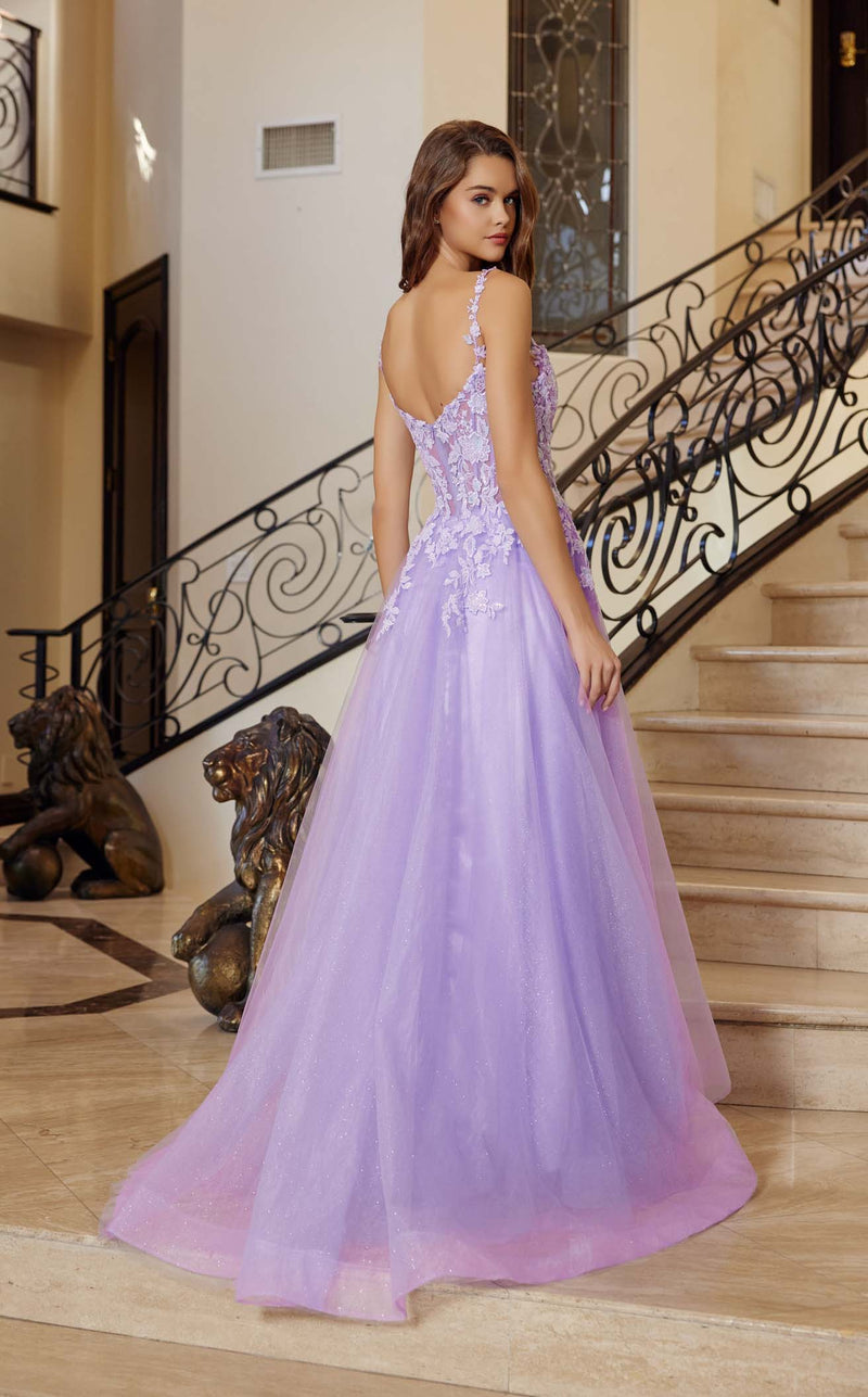 Sale中　ANNABEL アナベル グリッター　フーシャパープル ロングドレス Sale中 ANNABEL アナベル グリッター フーシャパープル ロングドレス