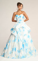 Portia and Scarlett PS26083 White/Soft Blue