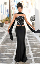 Portia and Scarlett PS26118 Black Polka Dot/Black