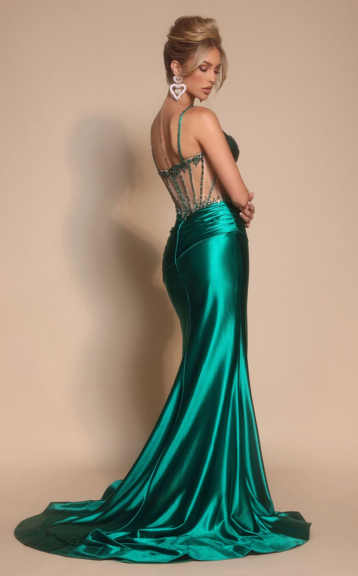 portia and scarlett green dress Portia and Scarlett PS25204 12 / Emerald