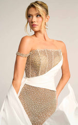Portia and Scarlett PS26318E Ivory/Silver