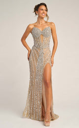 Portia and Scarlett PS26403C Nude-Silver-Gold