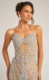 Portia and Scarlett PS26403C Nude-Silver-Gold