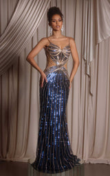 Portia and Scarlett PS26405C Navy/Gold