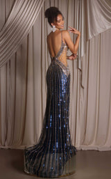 Portia and Scarlett PS26405C Navy/Gold