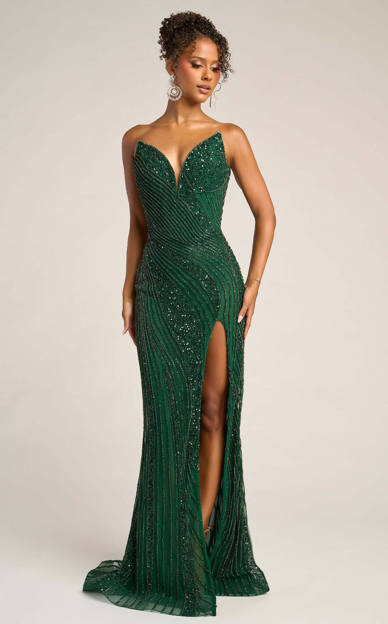 portia and scarlett emerald green dress Portia and Scarlett PS26410C Women's Formal Evening & Wedding Guest Dress - Emerald