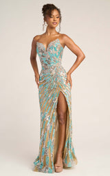 Portia and Scarlett PS26413C Nude/Blue/Silver