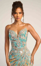 Portia and Scarlett PS26413C Nude/Blue/Silver