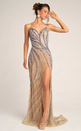 Portia and Scarlett PS26417C Nude/Blue/Silver