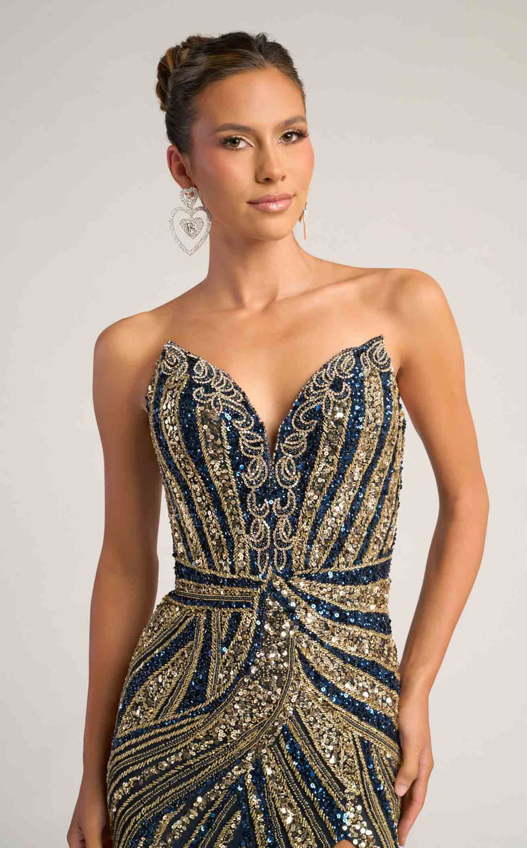 Portia and Scarlett PS26418C Navy/Gold