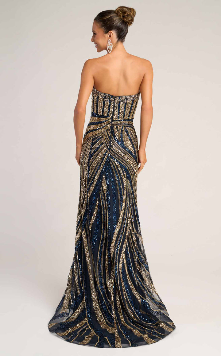 Portia and Scarlett PS26418C Navy/Gold
